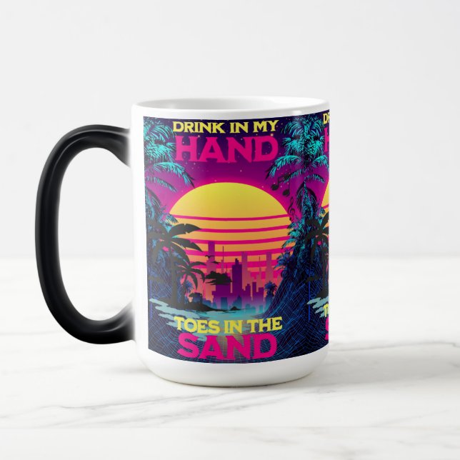 Mug Magic Adorables Synthwave Vaporwave Tropical (Gauche)