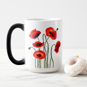 Mug Magic Aimez-vous   Pépites rouges d'aquarelle