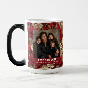 Mug Magic Amaryllis de Bourgogne Fête Papa Célébration
