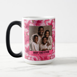 Mug Magic Amaryllis rose botanique Granpa Pop Unique