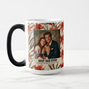 Mug Magic Amaryllis rouge Botanique Meilleur Papa Cadeau d'A