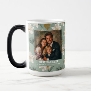 Mug Magic Amaryllis verte Fleur d'hommage pour père Papa