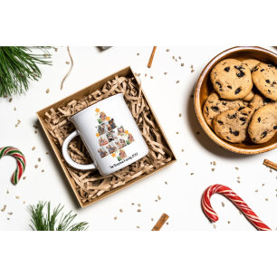 Mug Magic Amusement personnalisé Famille Noël 11 Photo Colla