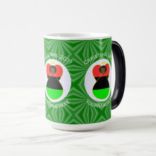 Mug Magic Ange de Noël afro-américain de la diaspora africai