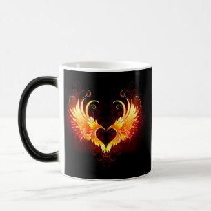 Mug Magic Angel Fire Heart with Wings