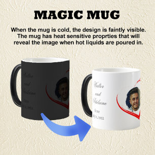 Mug Magic Anniversaire de mariage avec photos et date