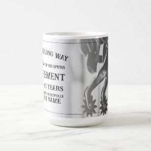 Mug Magic Annonce de retraite avec de vieilles éperons