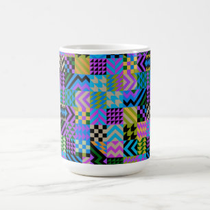 Mug Magic Art populaire tribal - Bleu