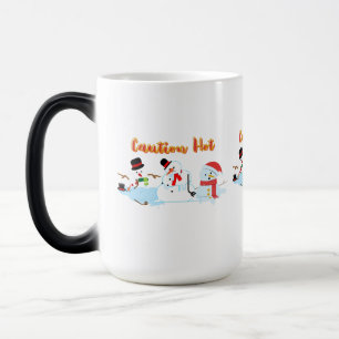 Mug Magic Attention Snowmen à fonte chaude