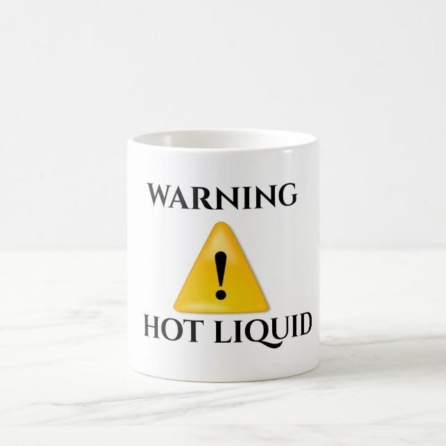 Mug Magic Avertissement liquide chaud (Centre)