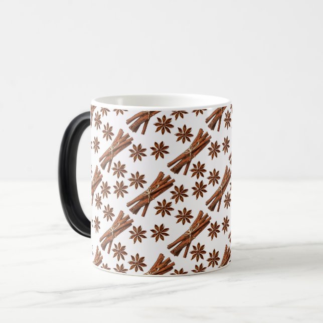 Mug Magic Baguettes de cannelle et anis étoilé. (Devant gauche)