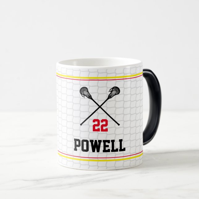 Mug Magic Baguettes de crosse NUMÉRO D'Équipe de l'objectif  (Devant droit)