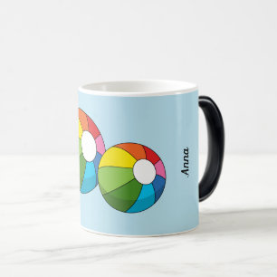 Mug Magic Bal De Plage Coloré Ajouter votre nom