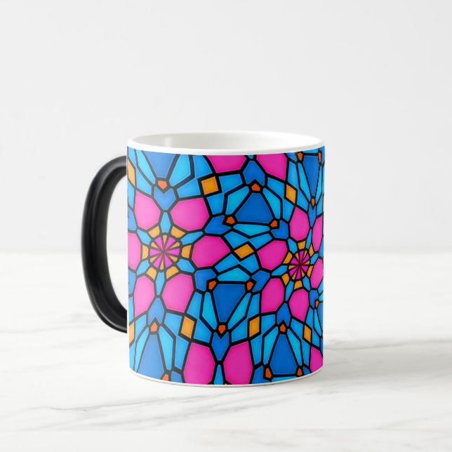 Mug Magic Beau Motif en verre de couleur (Devant gauche)