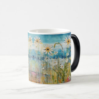 Mug Magic Beauté florale : Aquarelle Laver Art Abstrait