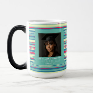 Mug Magic Belle impression à rayures pour la promotion diplô