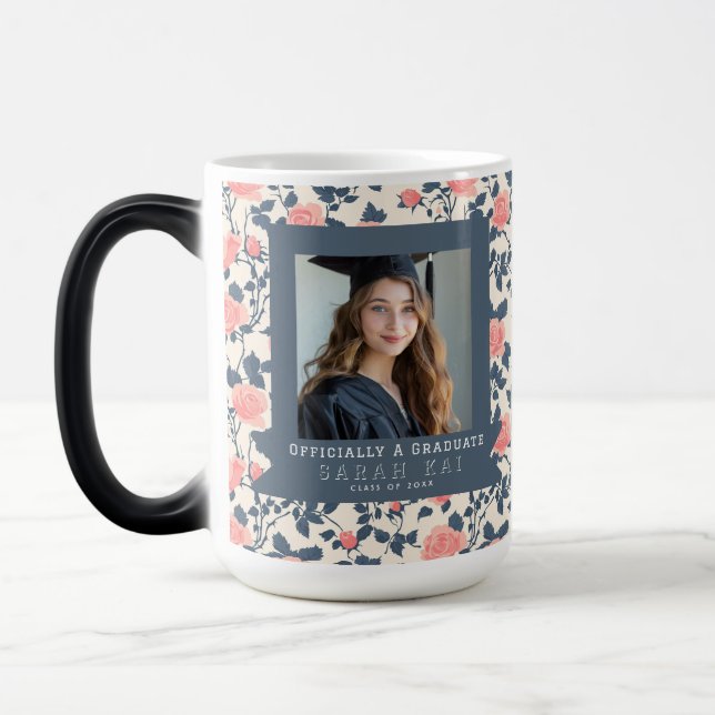 Mug Magic Belle Rose Imprimée Diplômée (Gauche)