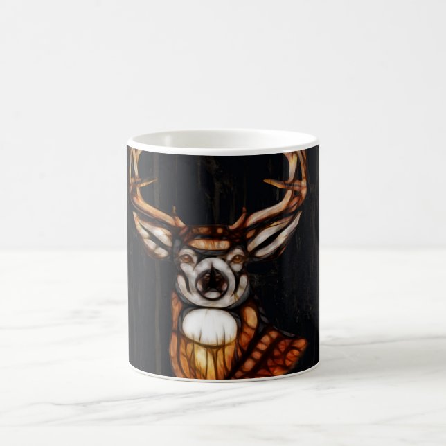 Mug Magic Bois Bois Cerf Rustique Pays Personnalisé (Centre)