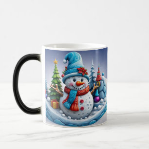 Mug Magic Bonhomme de neige en paysage hivernal -