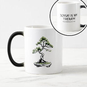 Mug Magic Bonsai est ma thérapie citation drôle pour les ama