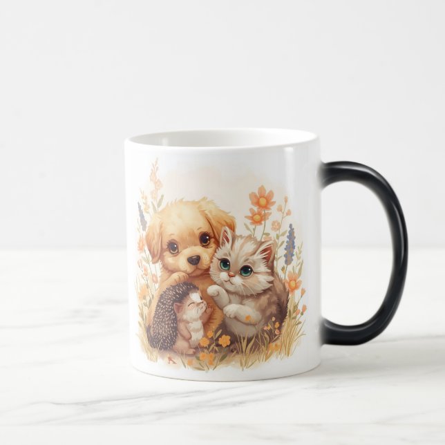 Mug Magic "Boug de pattes et de Whiskers : Conception Amoure (Droite)
