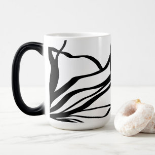 Mug Magic Bouquet Blanc : Abstrait Blanc & Noir