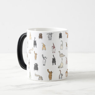 Mug Magic Boutons de chat, Dame de chat folle, Boutons de ch