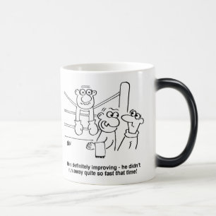 Mug Magic Boxer combat dans la ceinture de boxe. Boxer