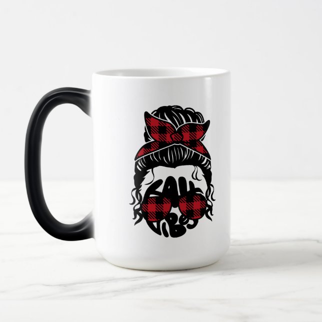 Mug Magic Buffalo Plaid Skull Couple Muple (Gauche)