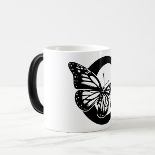 Mug Magic C Alphabet black butterfly