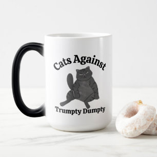 Mug Magic Cadeau de café drôle de chat politique anti-Trump