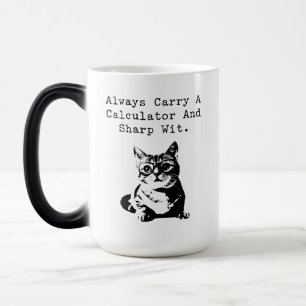 Mug Magic Cadeau d'humour mathématique avec calculatrice et 