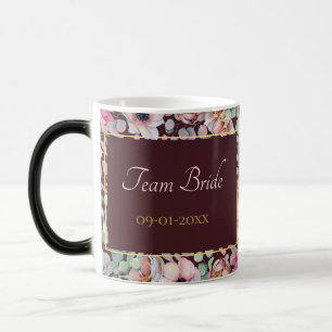 Mug Magic Cadres géométriques floraux Anémone Rose pâle Élég