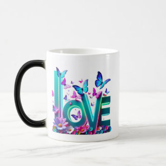 Mug Magic Camiseta Vibrant Love and Butterflies – Colorful F