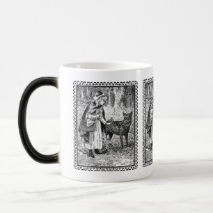 Mug Magic Casserole à équitation rouge blanc encadré Wolf Wo