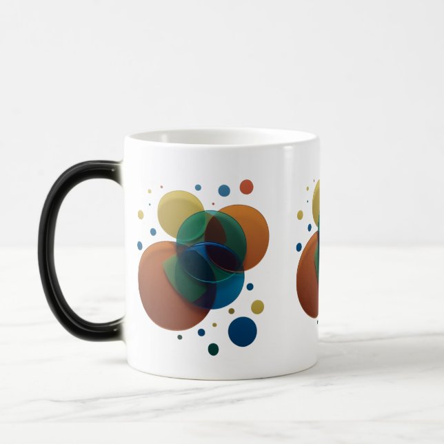 Mug Magic Cercles de chevauchement Retro Moderne - Morphage  (Gauche)