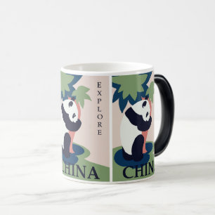 Mug Magic Charming Panda Adventure : Retro China Travel Art