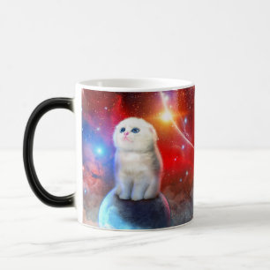 Mug Magic Chat en train de pleurer dans l'espace