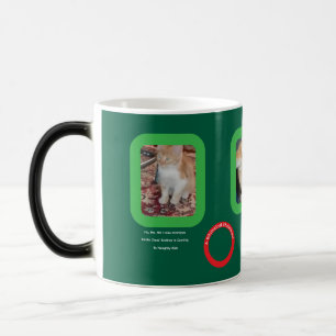 Mug Magic Chat roux de Noël fantaisiste 