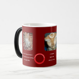 Mug Magic Chat roux de Noël fantaisiste 