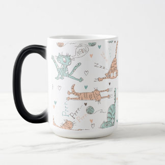 Mug Magic Chats amusants dans un style mignon