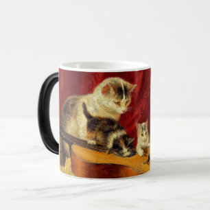 Mug Magic Chatte et chatons jouant avec une guitare