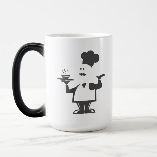 Mug Magic Chef tenant un bol de soupe (Gauche)
