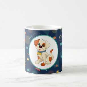 Mug Magic Chiot de dessin animé géométrique mignon
