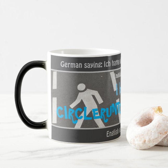 Mug Magic CIRCLERUNTOGETHERBREAK - traduction stupide de l'a (Avec donut)