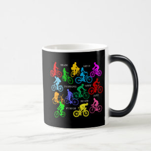 Mug Magic Circuler à vélo drôle coloré élégant