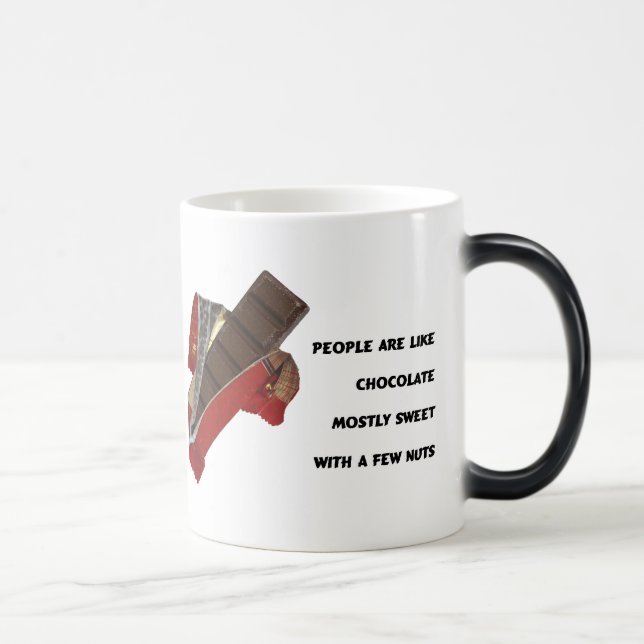 Mug Magic Citation au chocolat drôle (Droite)