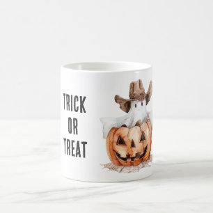 Mug Magic Citrouille fantôme de cow-boy occidental Halloween