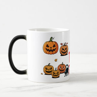Mug Magic Citrouilles d'Halloween effrayantes