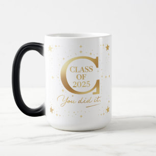 Mug Magic Classe de 2025 - Vous l'avez fait Gold Lettre "C"